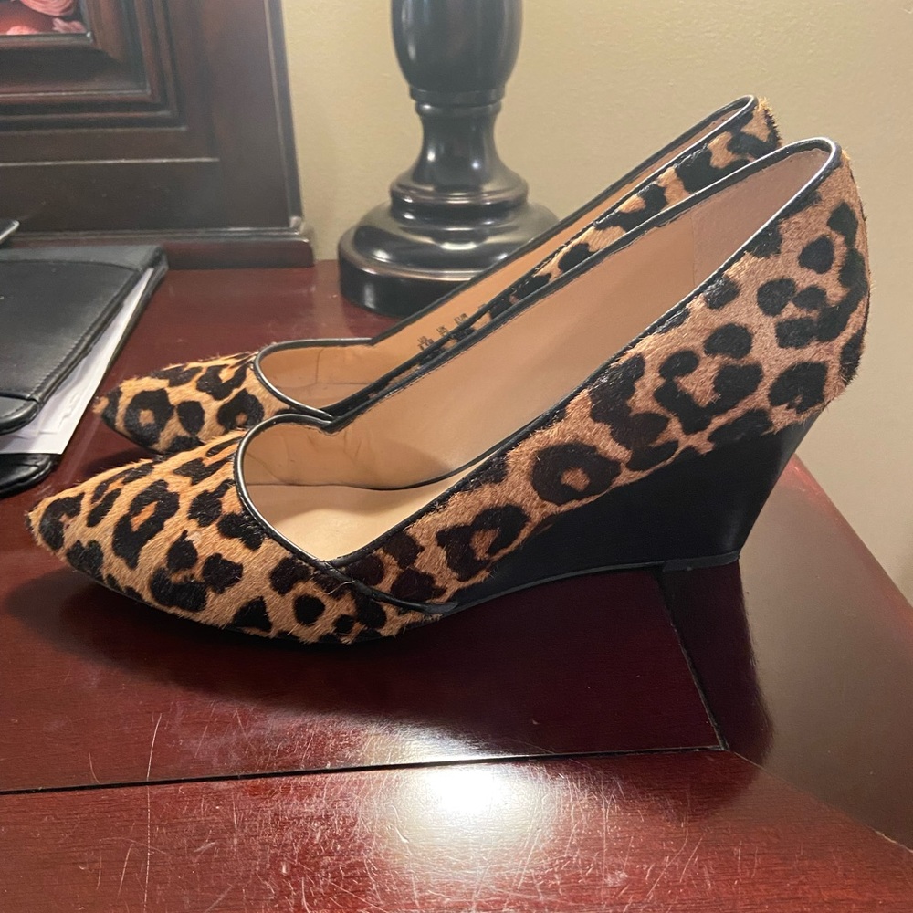 Stylish Leopard Wedge Heels!